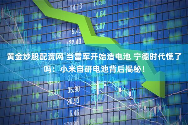 黄金炒股配资网 当雷军开始造电池 宁德时代慌了吗：小米自研电池背后揭秘！